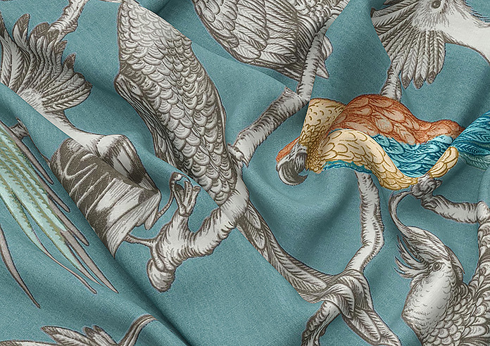 Aviary, Lagoon - Twist&Fit Roman Blind - Image 4